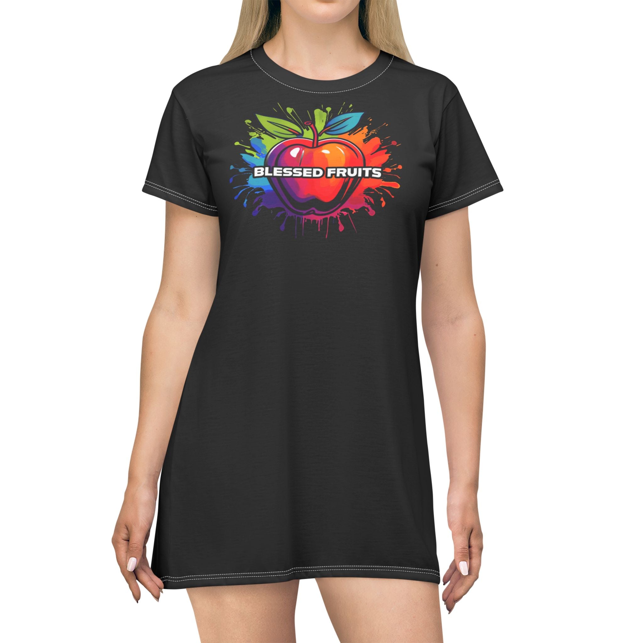 Blessed Fruits T-Shirt Dress