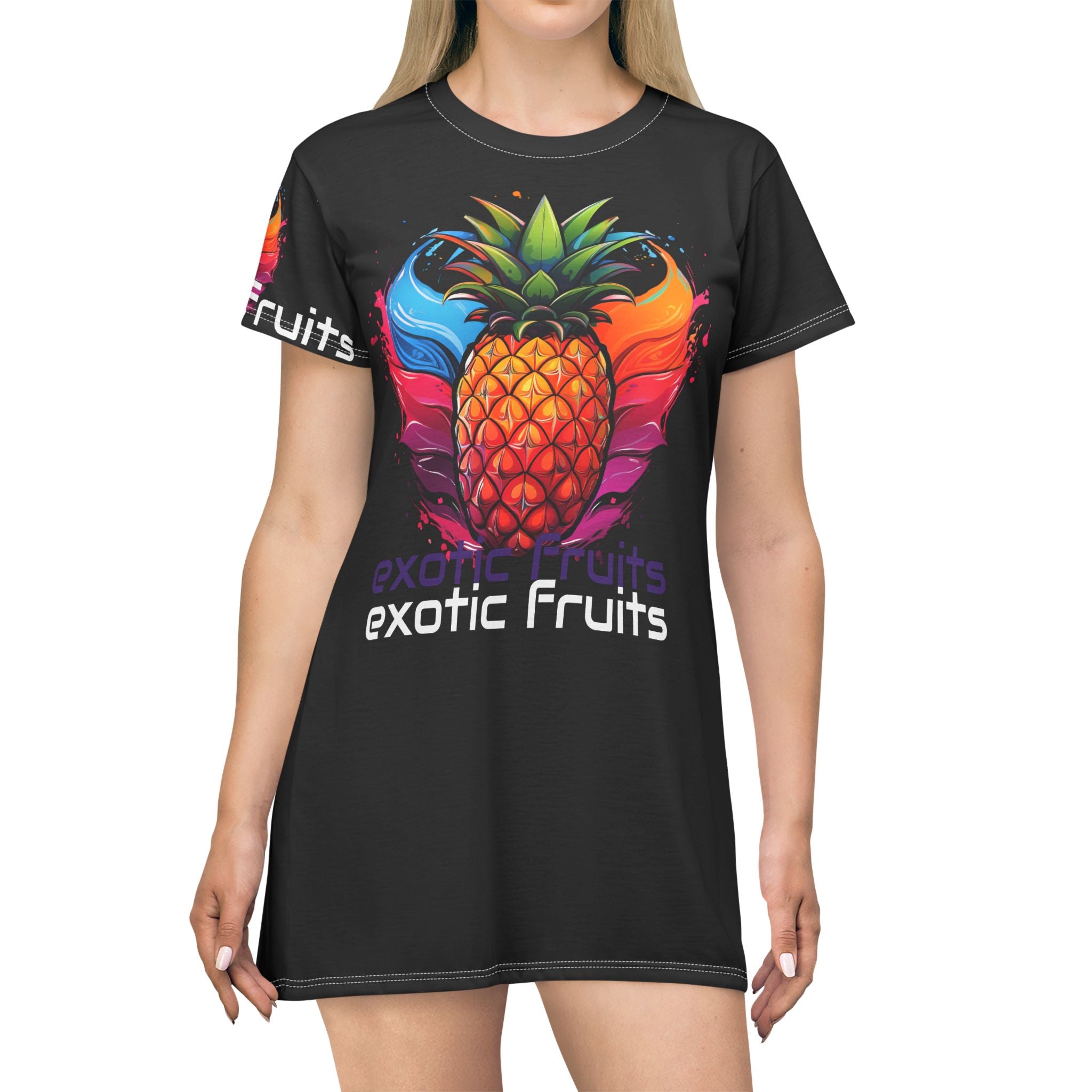 Exotic Fruits T-Shirt Dress