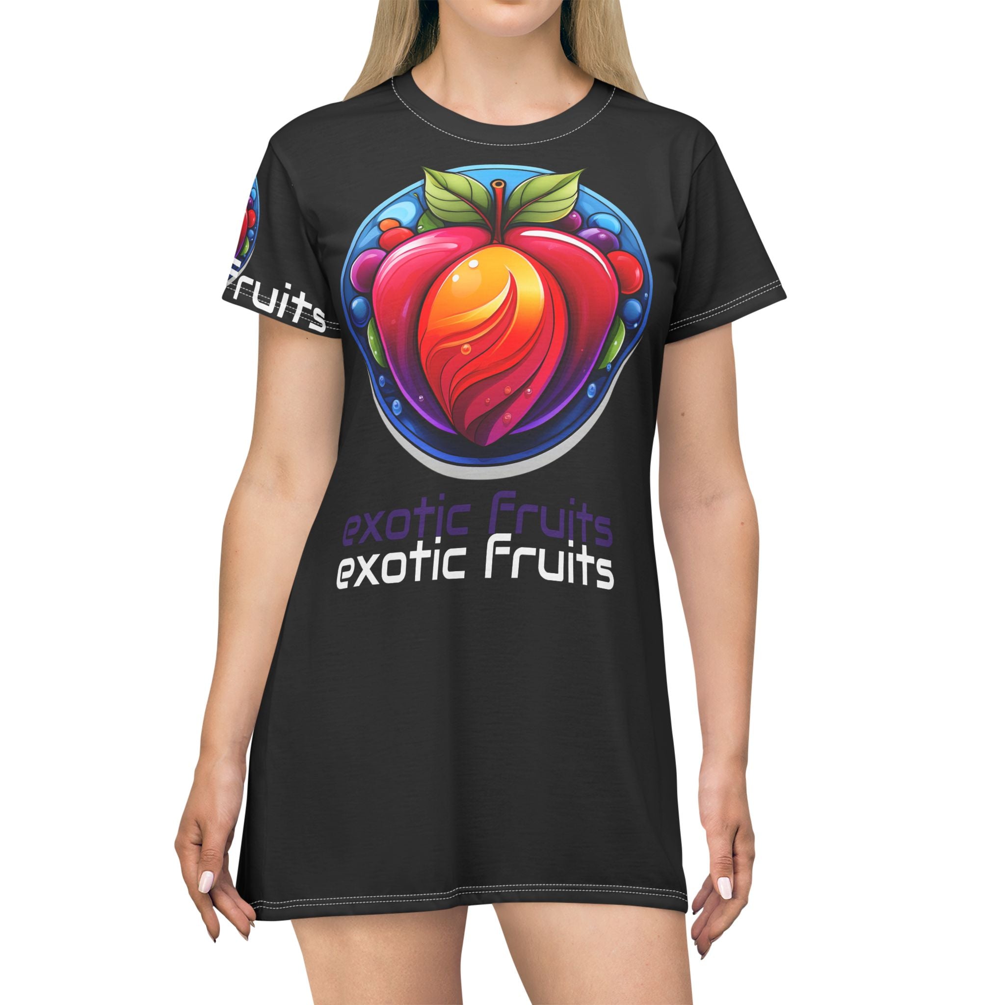 Exotic Fruits T-Shirt Dress