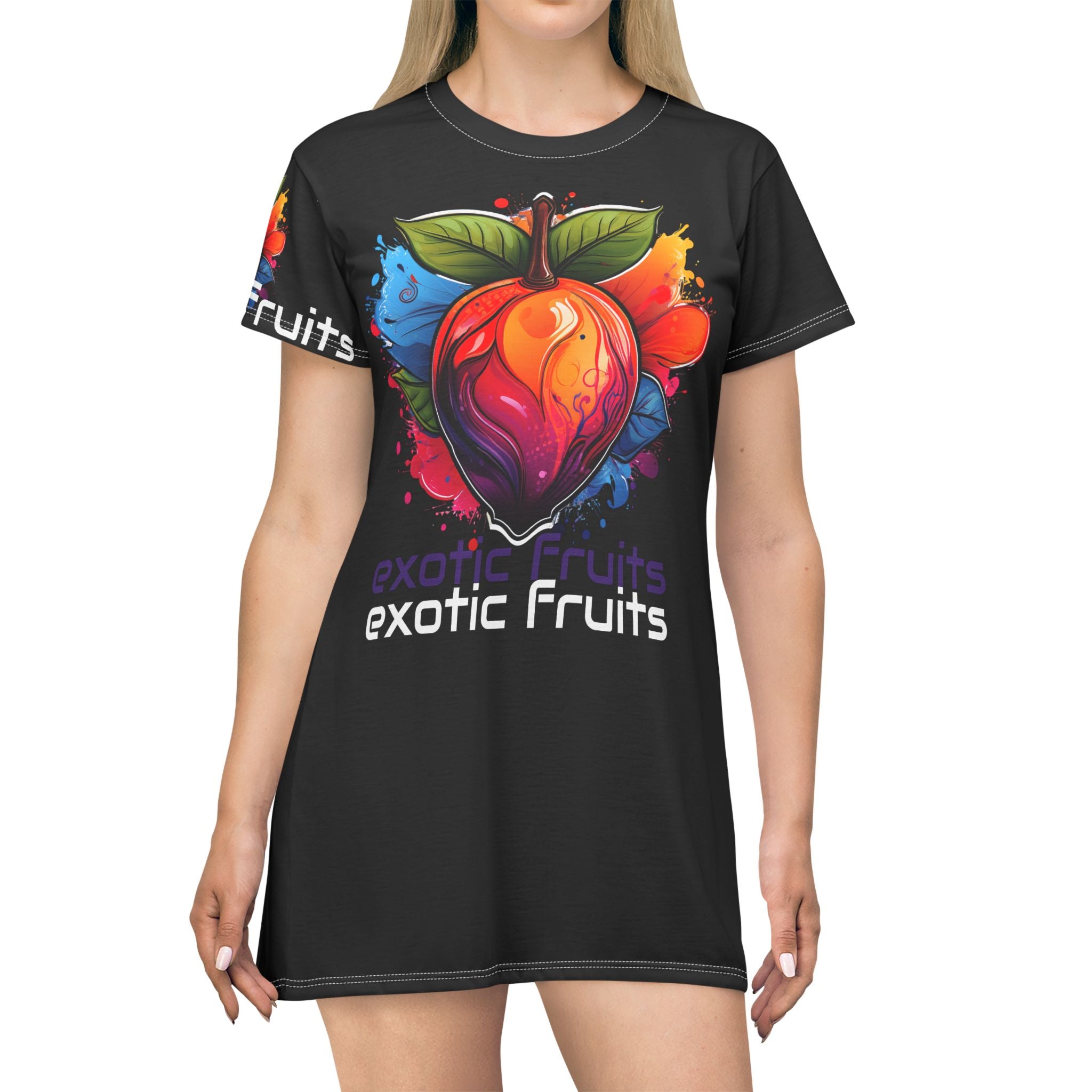 Exotic Fruits T-Shirt Dress