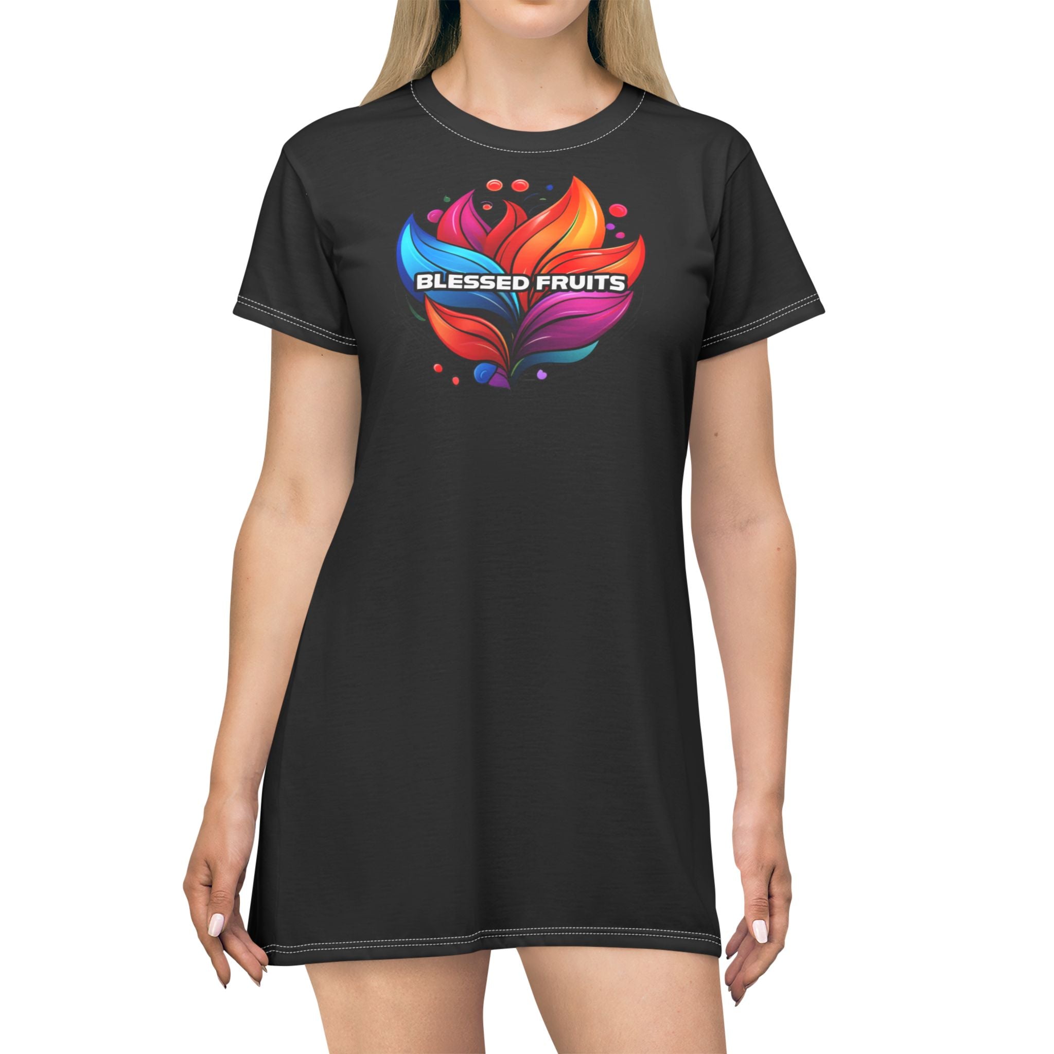 Blessed Fruits T-Shirt Dress