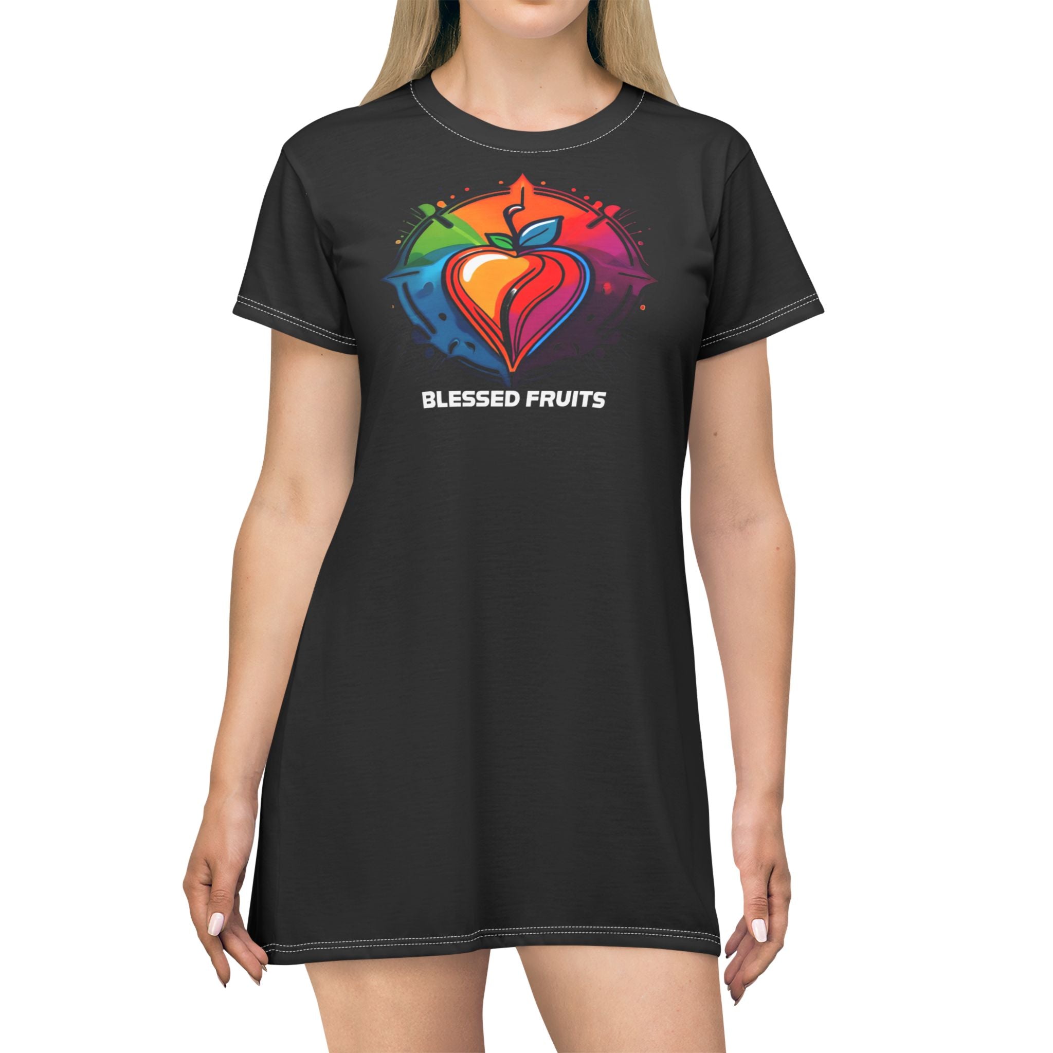 Blessed Fruits T-Shirt Dress