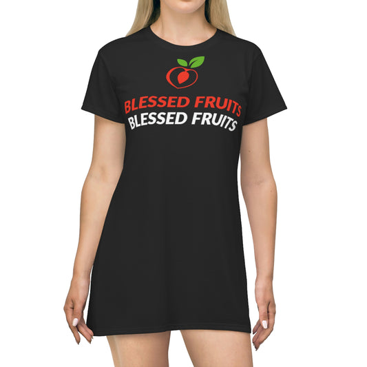 Blessed Fruits T-Shirt Dress