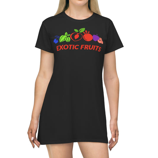 Exotic Fruits T-Shirt Dress